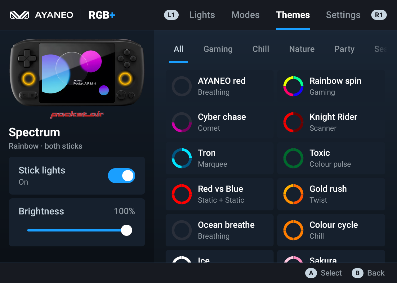 RGB themes